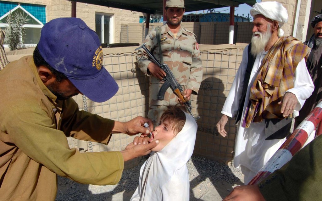 Pakistan Afghanistan border, Polio, Security, Polio workers