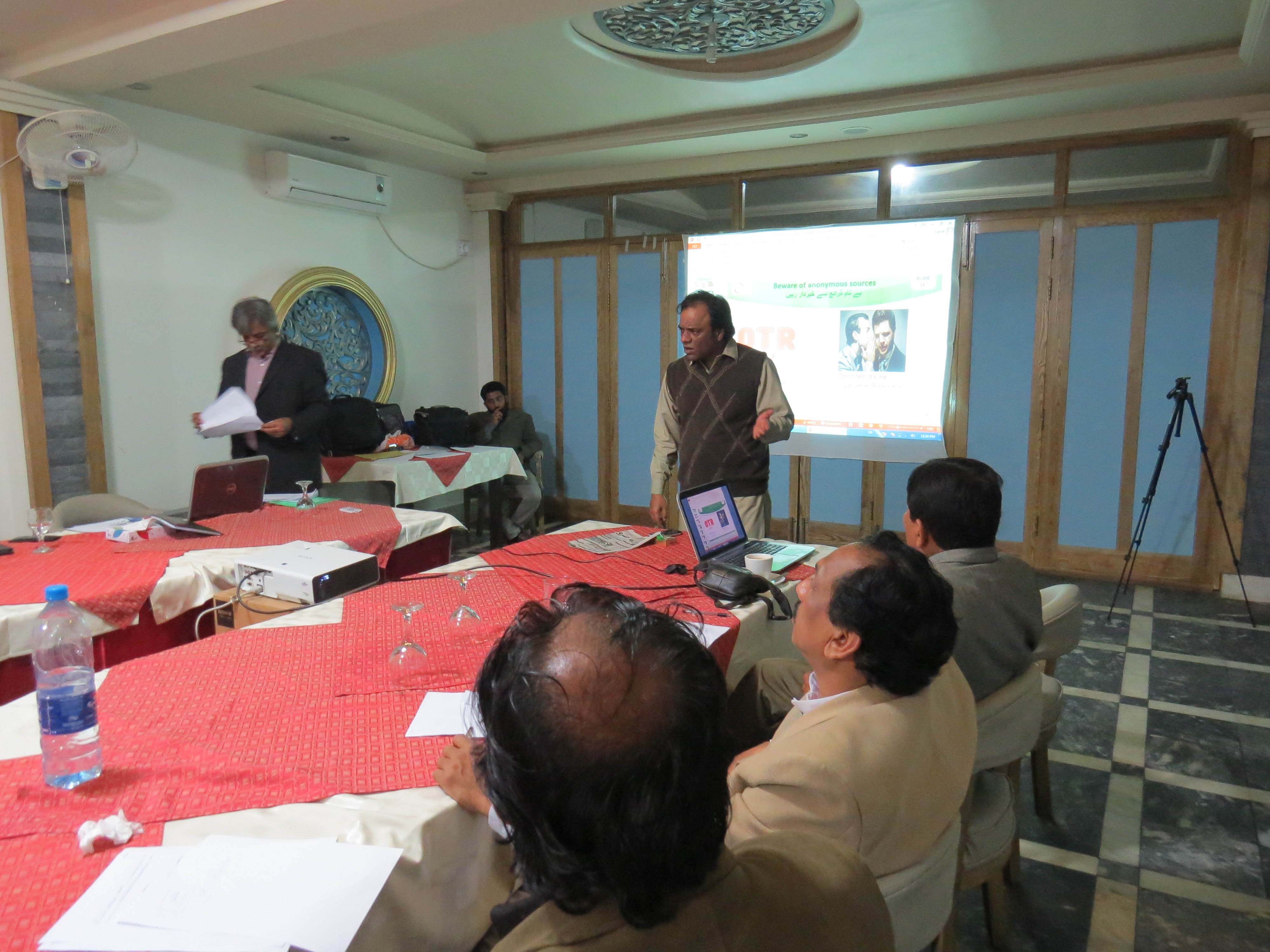 Training Session for Journalists in Sargodha on “News Accuracy”