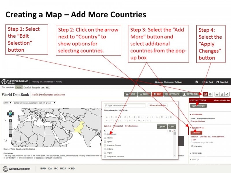 Making Maps with World DataBank